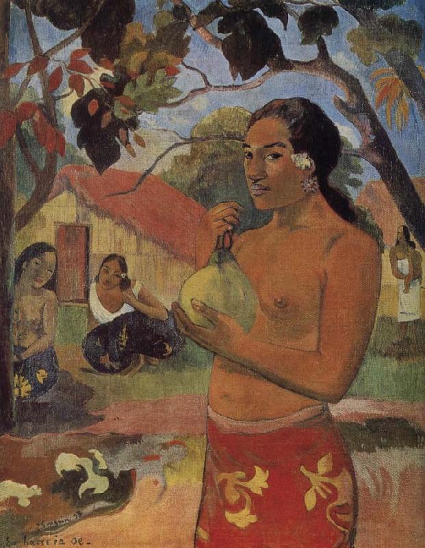 Paul Gauguin Take mango woman oil painting image